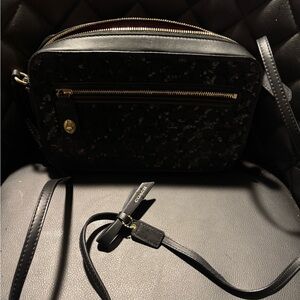 Coach Black Sequin Crossbody Bag